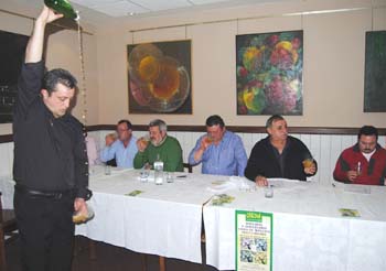 Mesa de cata de sidra